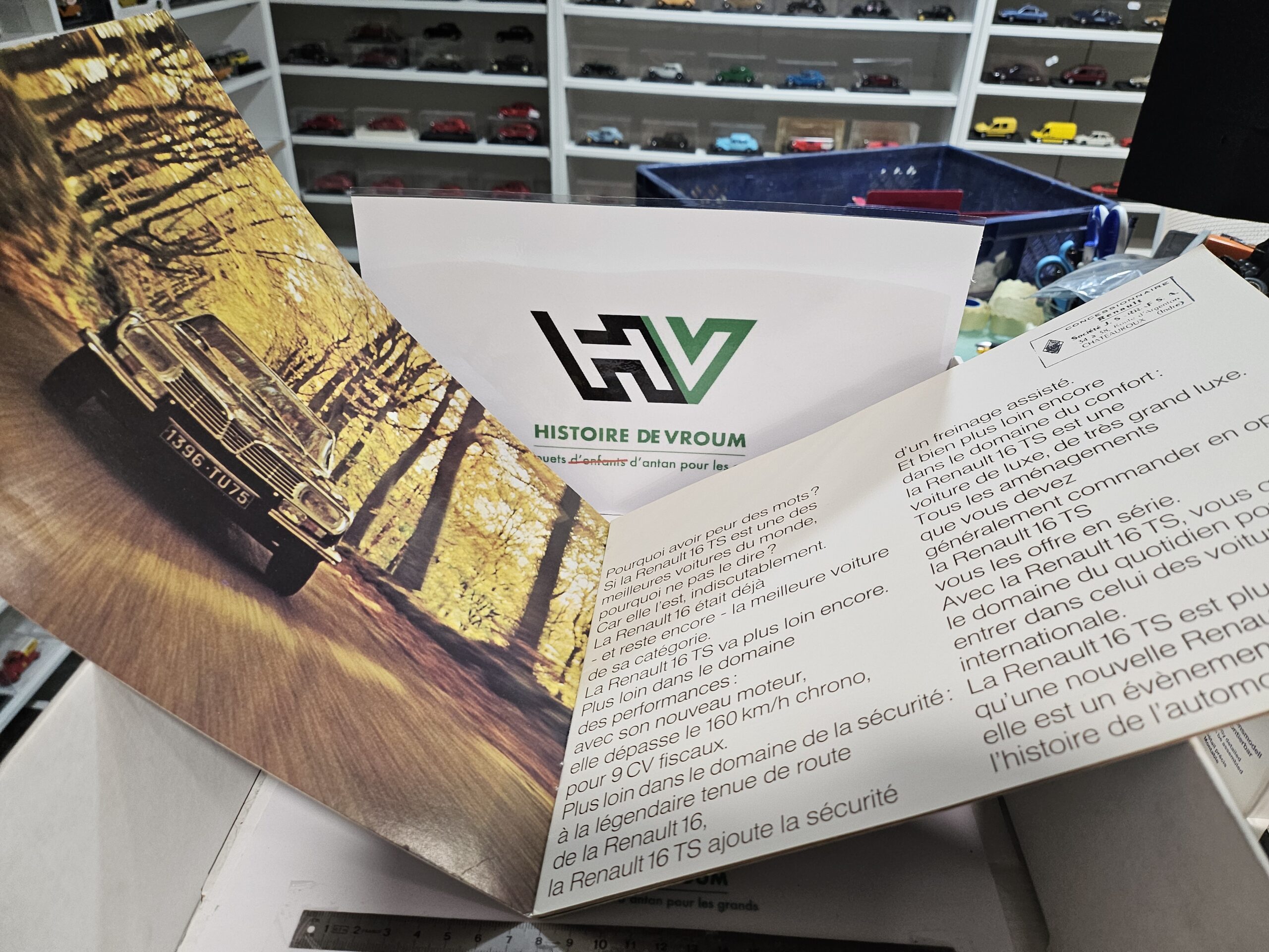 Rare Dépliant / Brochure D'origine Renault 16 TS (R16 TS) — Dépliant 4 Volets (1968-1970) – Image 3