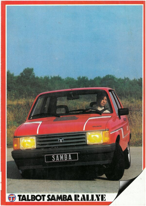 Brochure / Poster Talbot Samba Rallye souple