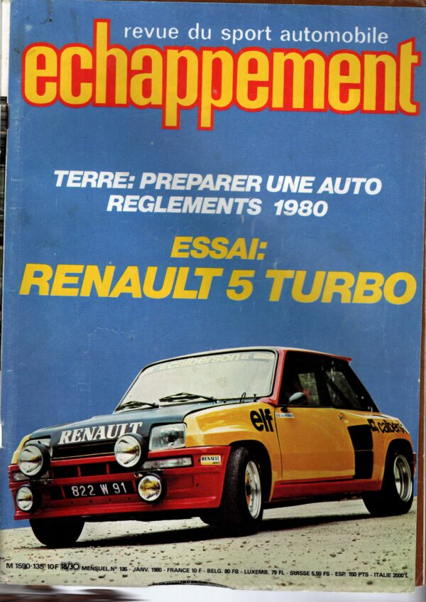 Echappement N°135 Janvier 1980