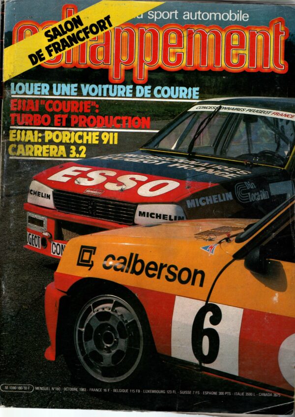 Echappement N°180 Octobre 1983