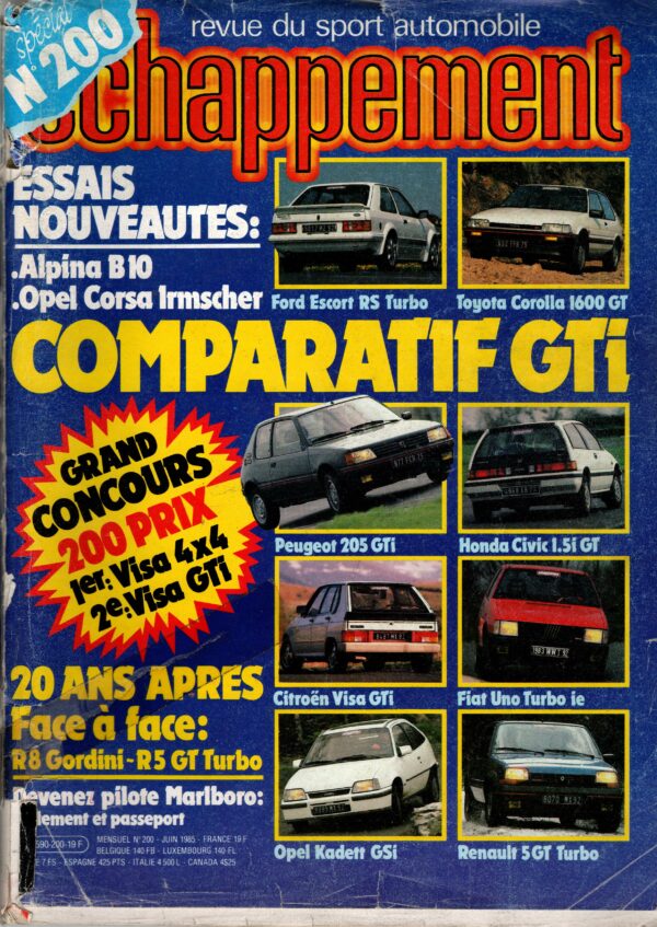 Echappement N°200 Juin 1985