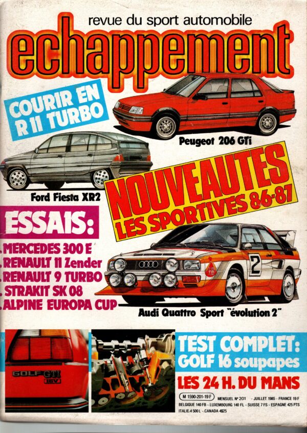 Echappement N°201 Juillet 1985