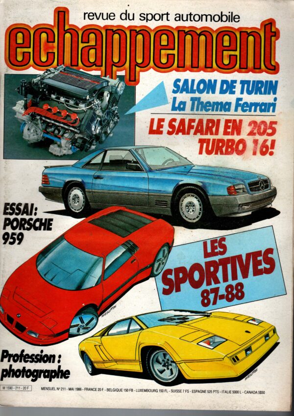 Echappement N°211 Mai 1986