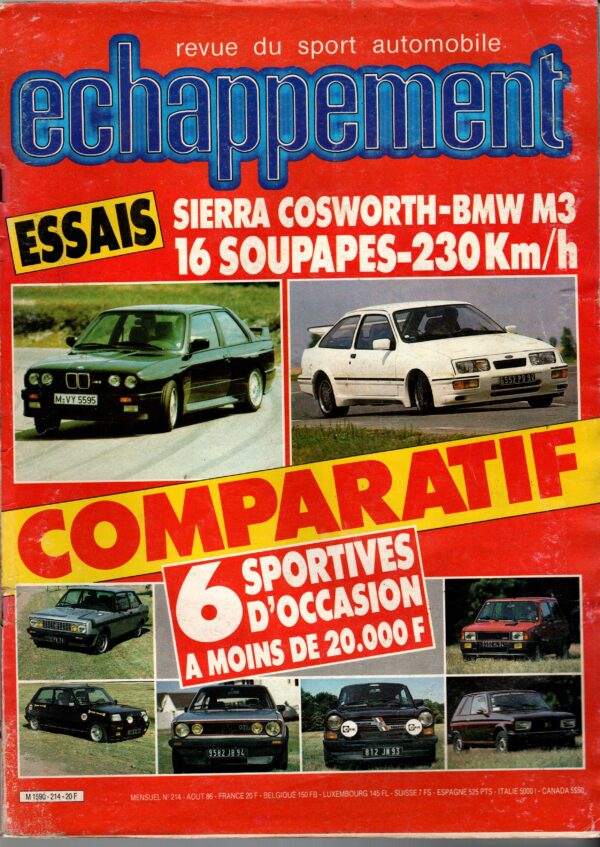 Echappement N°214 Aout 1986