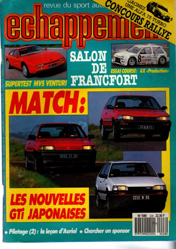 Echappement N°228 Octobre 1987