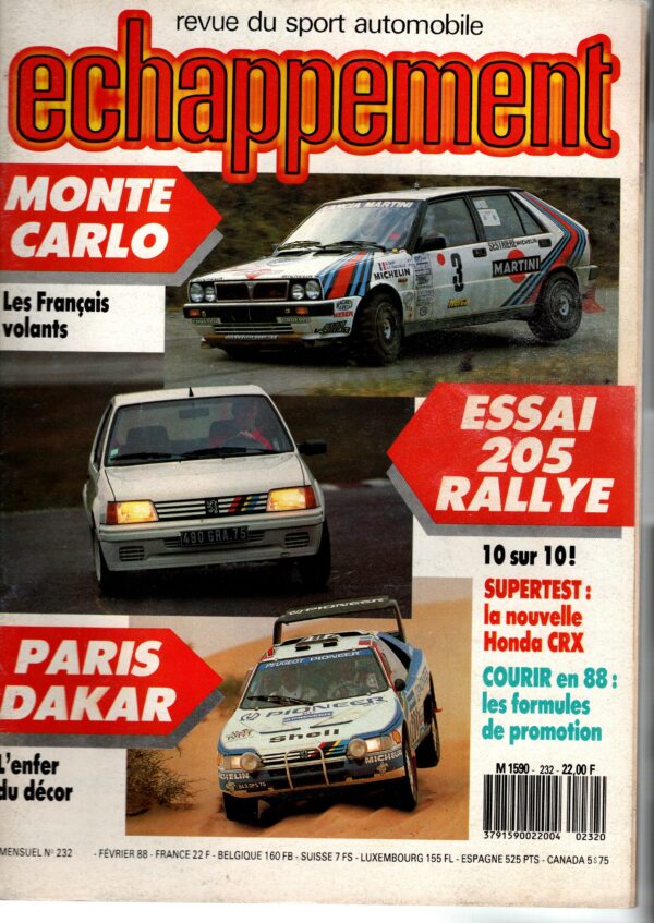 Echappement N°232 Février 1988