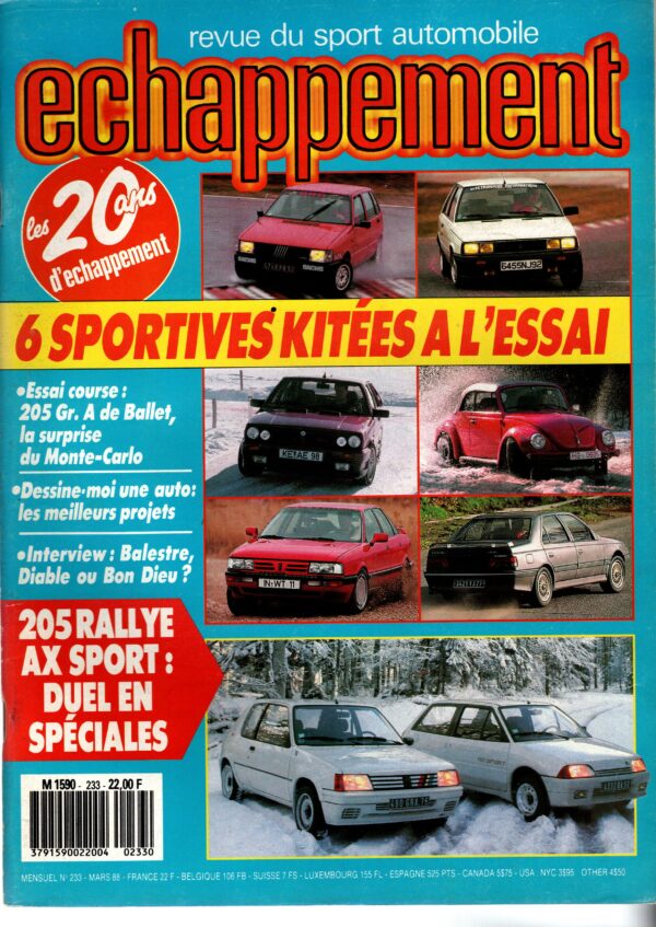 Echappement N°233 Mars 1988