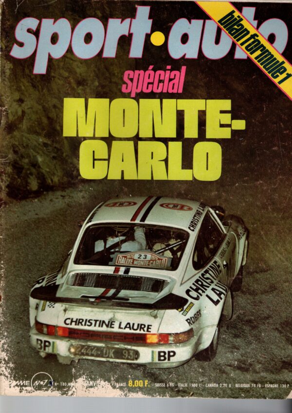 Sport Auto N°180 Janvier 1977