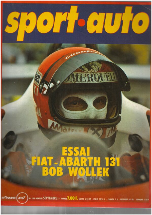 Sport Auto N°188 Septembre 1977