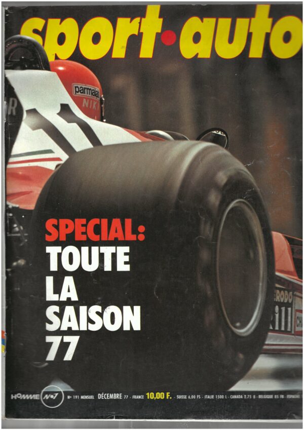 Sport Auto N°191 Décembre 1977