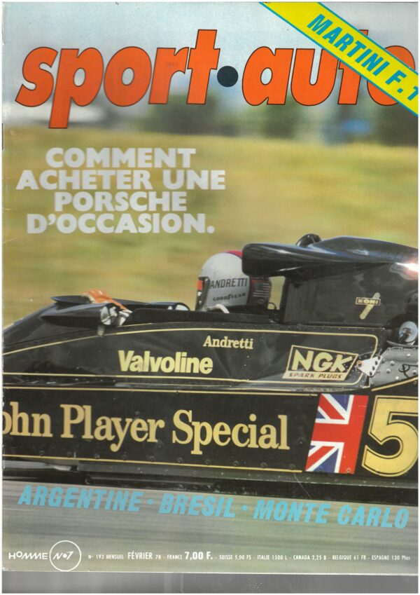 Sport Auto N°193 Février 1978
