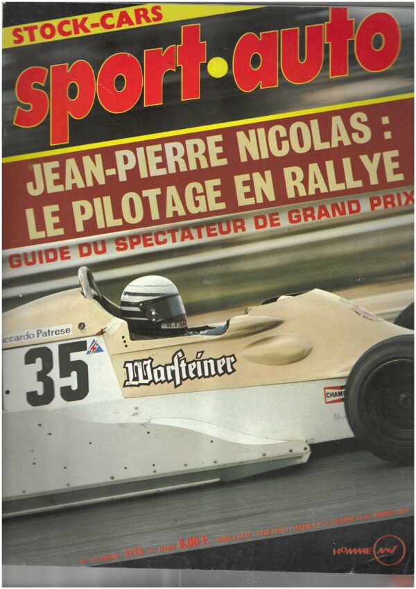 Sport Auto N°195 Avril 1978