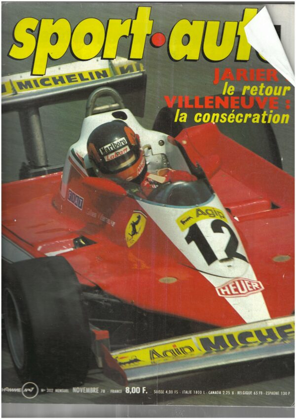 Sport Auto N°202 Novembre 1978