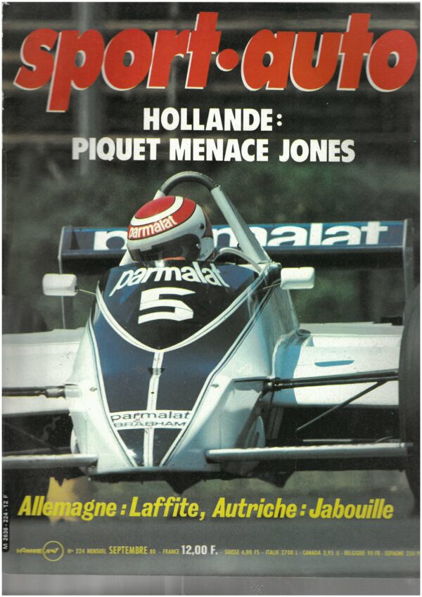 Sport Auto N°224 Septembre 1980