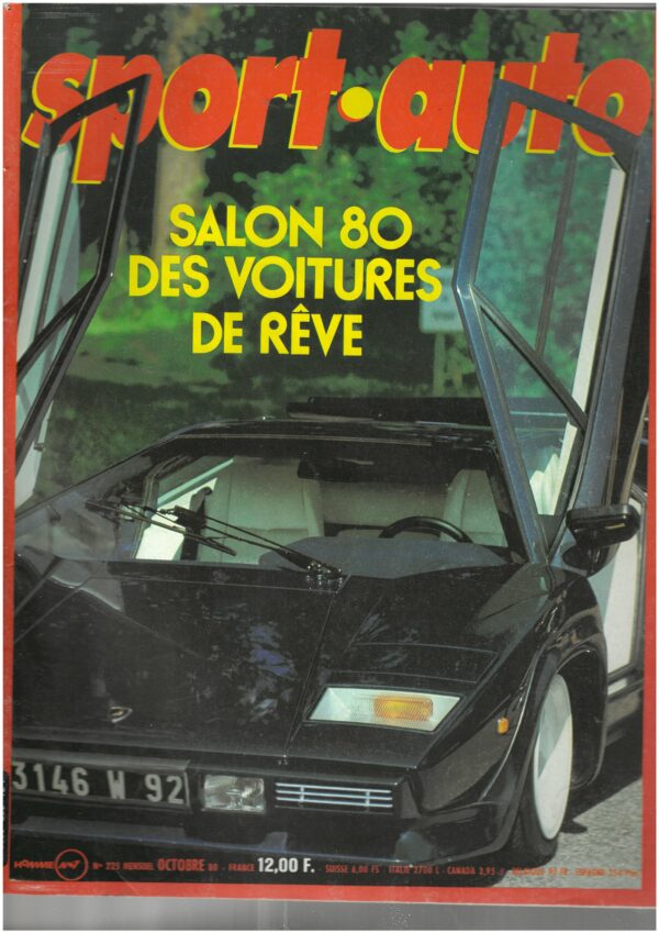 Sport Auto N°225 Octobre 1980