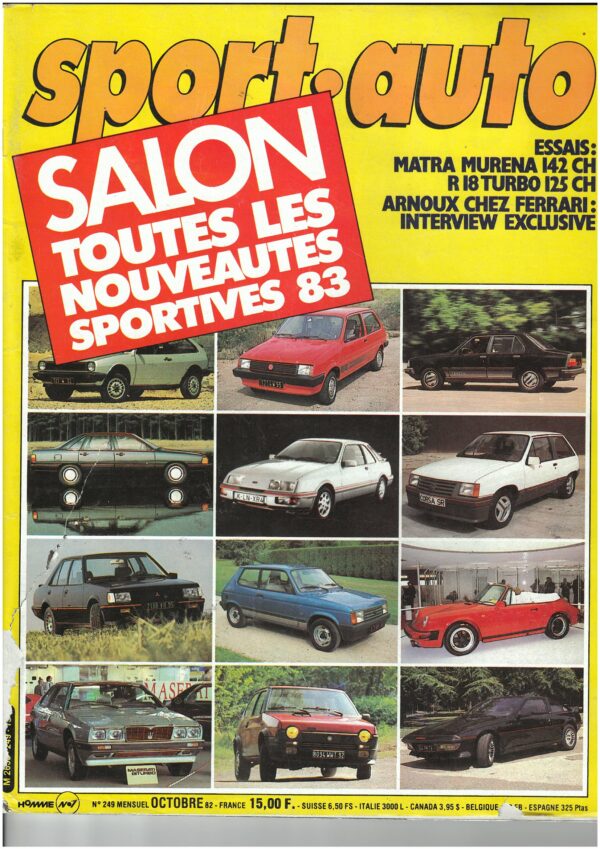 Sport Auto N°249 Octobre 1982