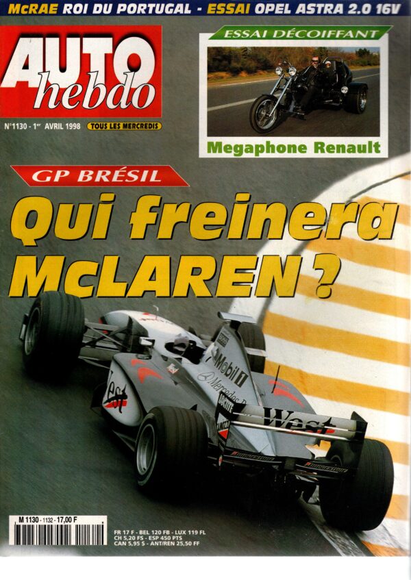 Auto Hebdo N°1130 - 1er avril 1998