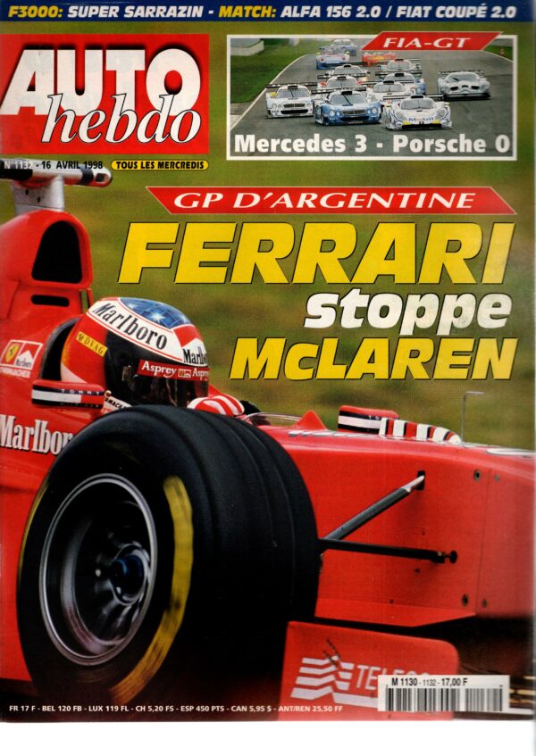 Auto Hebdo N°1132 - 16 avril 1998