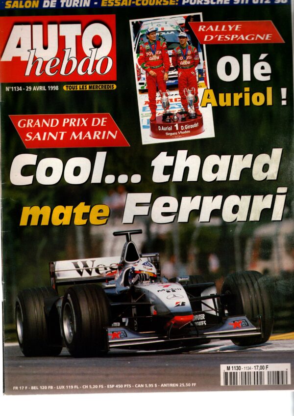 Auto Hebdo N°1134 - 29 avril 1998