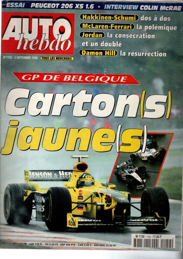 Auto Hebdo N°1152 - 2 septembre 1998
