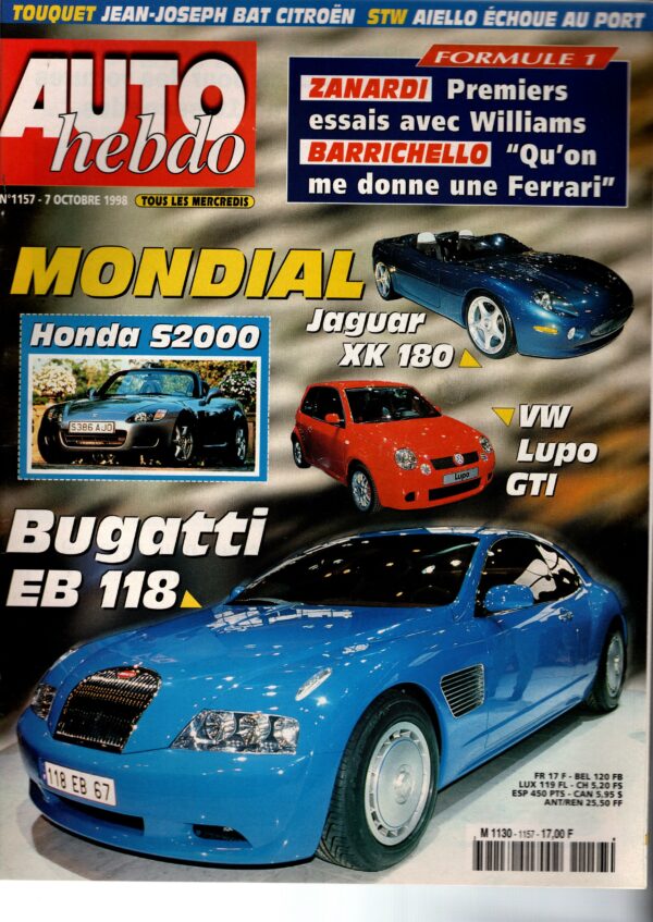 Auto Hebdo N°1157 - 7 octobre 1998