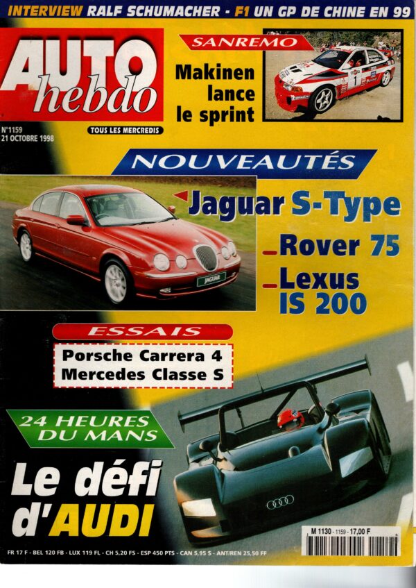 Auto Hebdo N°1159 - 21 octobre 1998
