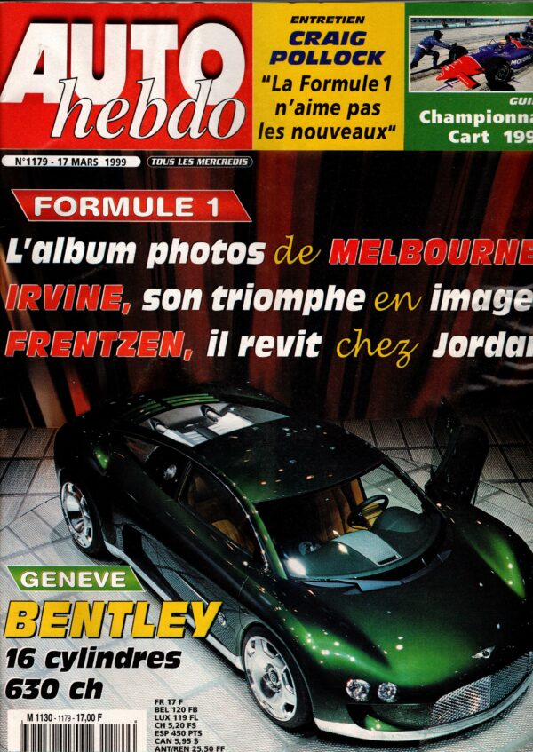 Auto Hebdo N°1179 - 17 mars 1999