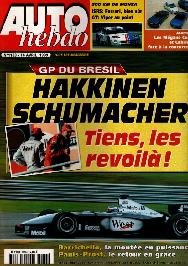 Auto Hebdo N°1183 - 14 avril 1999