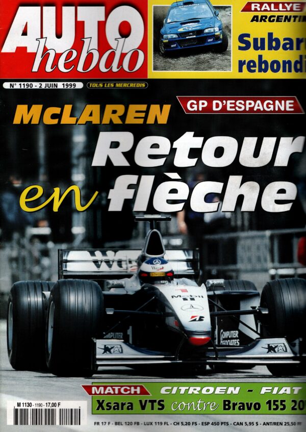 Auto Hebdo N°1190 - 2 juin 1999