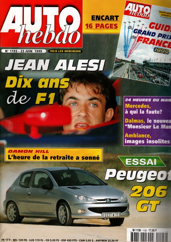 Auto Hebdo N°1193 - 23 juin 1999