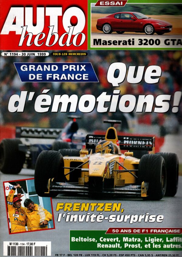 Auto Hebdo N°1194 - 30 juin 1999