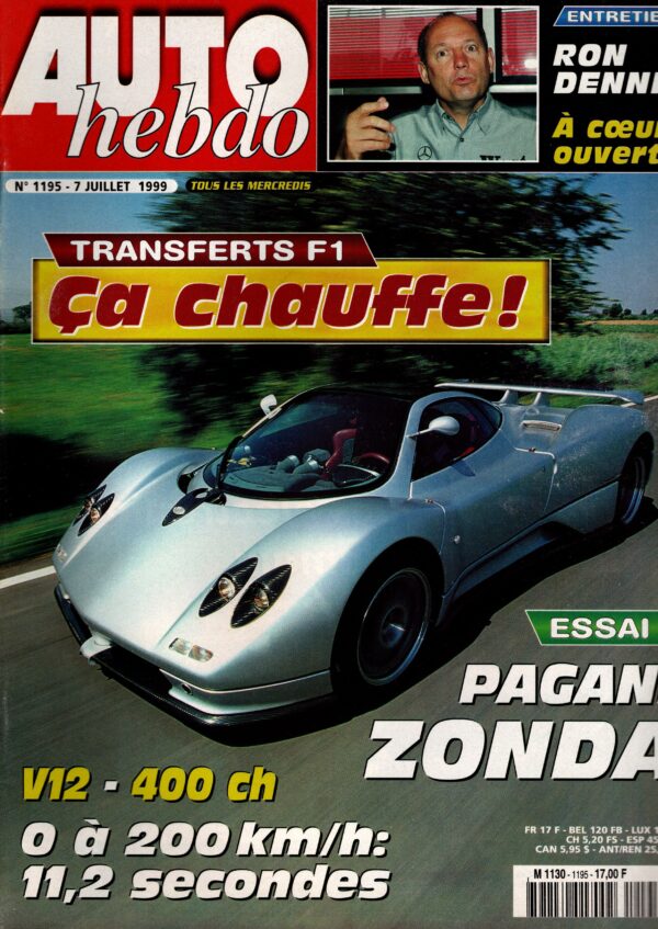 Auto Hebdo N°1195 - 7 juillet 1999