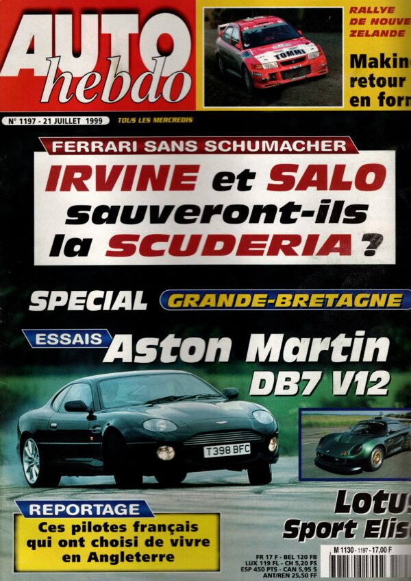 Auto Hebdo N°1197 - 21 juillet 1999