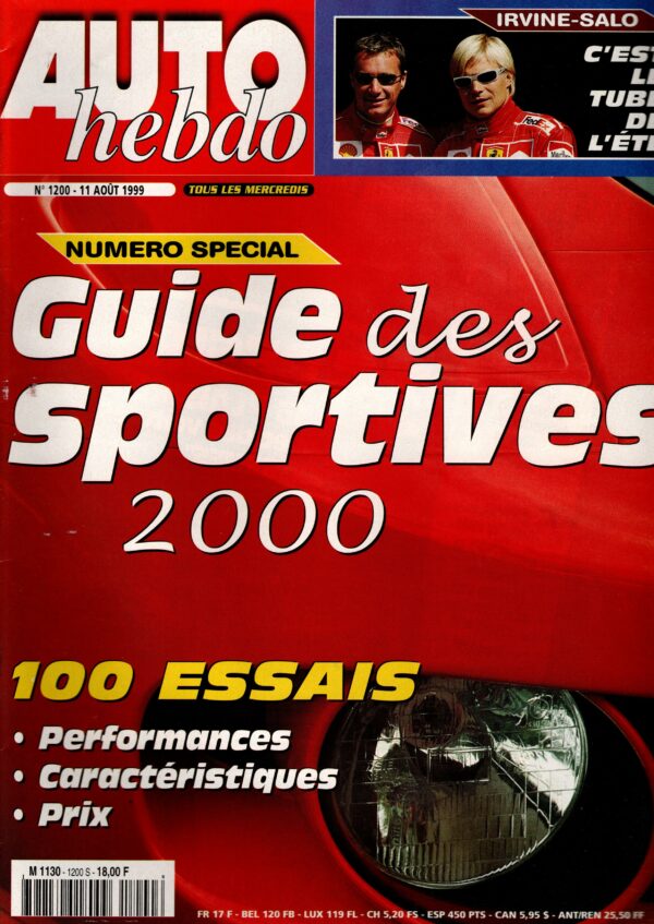 Auto Hebdo N°1200 - 11 août 1999