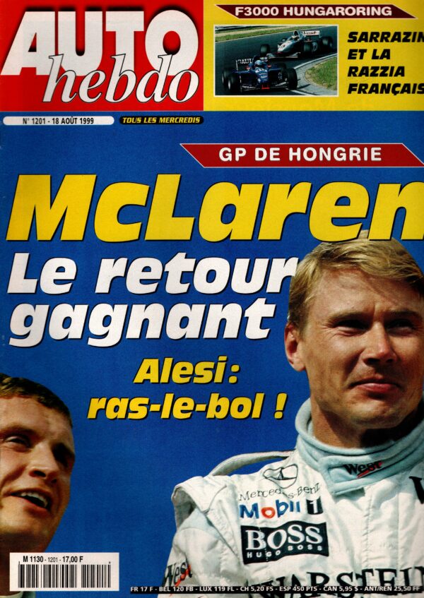 Auto Hebdo n°1201 - 18 août 1999