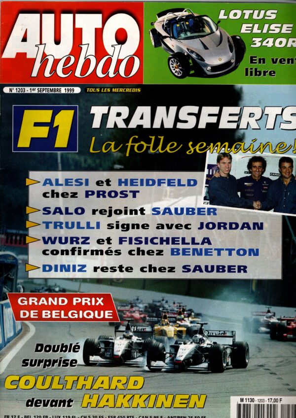 Auto Hebdo N°1203 - 1er septembre 1999