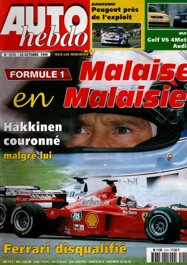 Auto Hebdo N°1210 - 20 octobre 1999