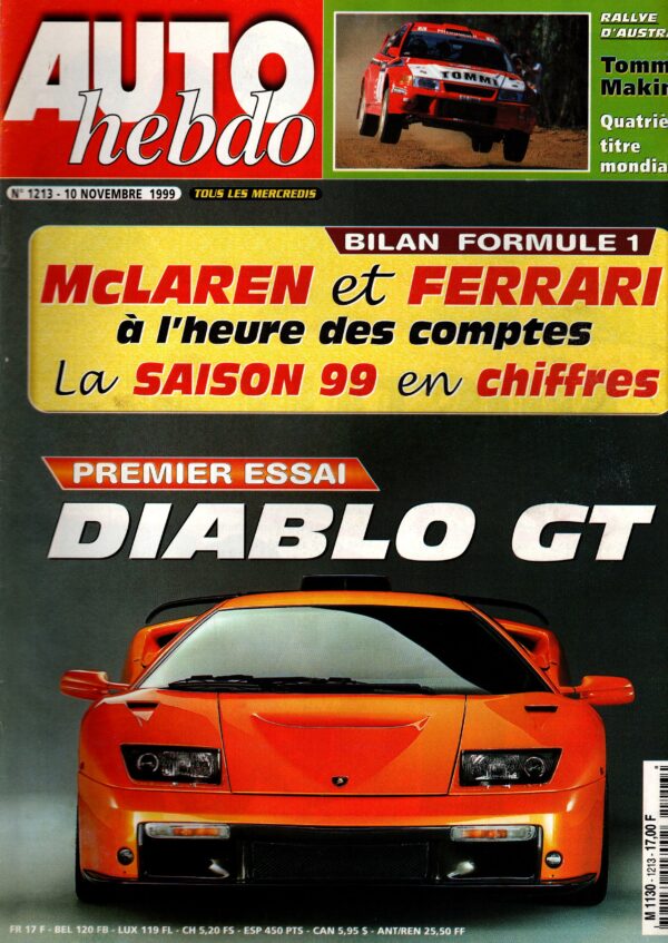 Auto Hebdo N°1213 - 10 novembre 1999