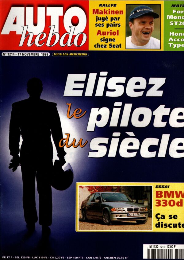 Auto Hebdo N°1214 - 17 novembre 1999