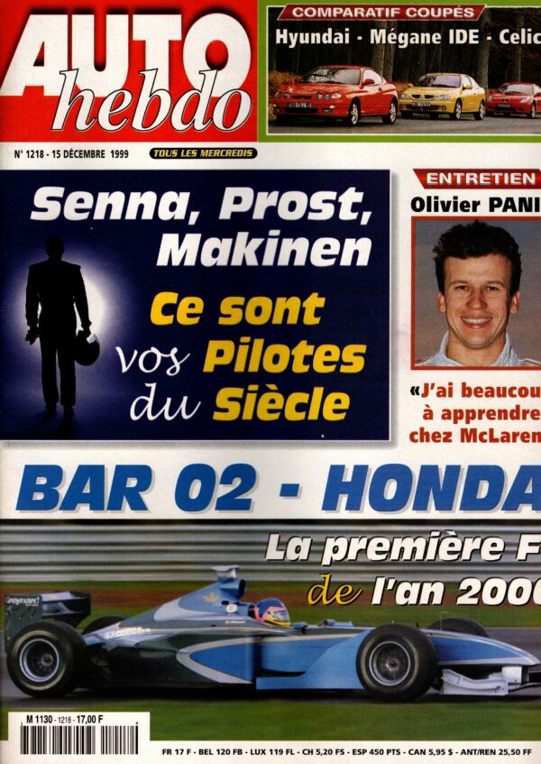 Auto Hebdo N°1218 - 15 décembre 1999