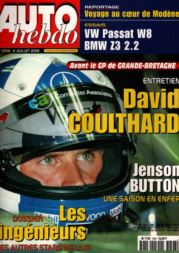 Auto Hebdo N°1298 - 11 juillet 2001