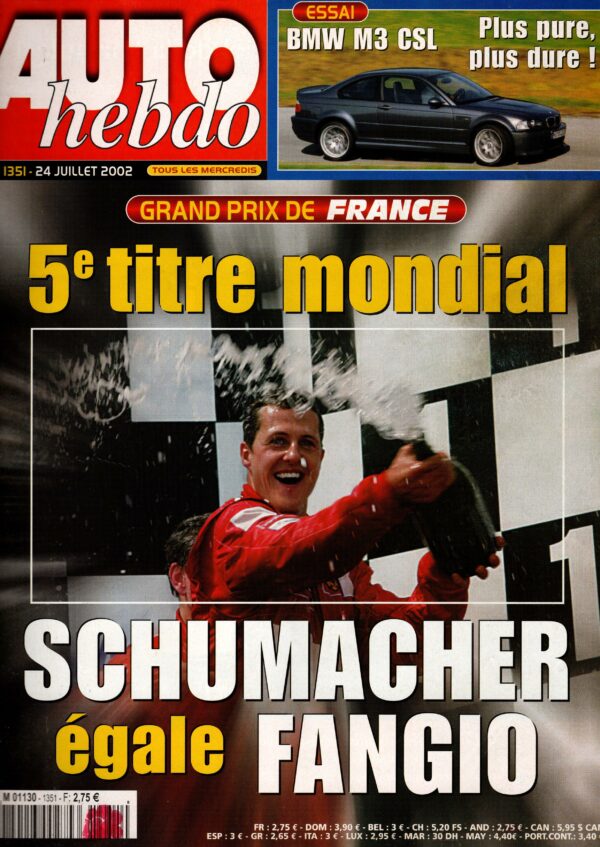 Auto Hebdo N°1351 24 juillet 2002