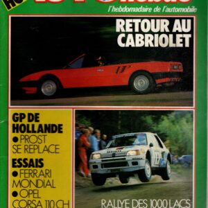 Auto Hebdo N°435 du 30 août au 6 septembre 1984