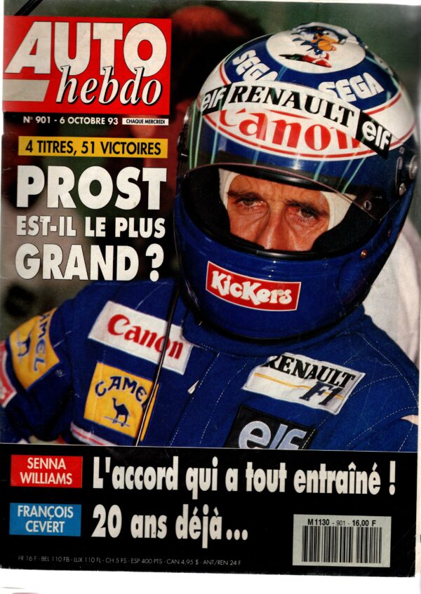 Auto Hebdo N°901 - 6 octobre 1993