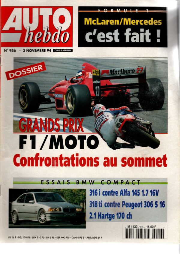 Auto Hebdo N°956 - 3 novembre 1994