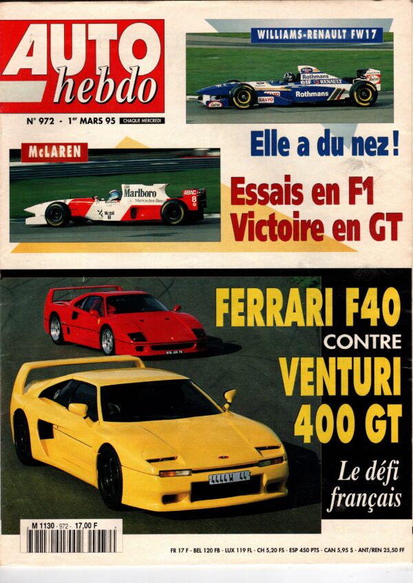 Auto Hebdo N°972 - 1er mars 1995