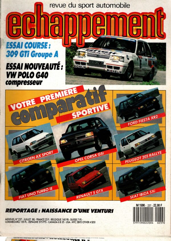 Echappement N°237 Juillet 1988