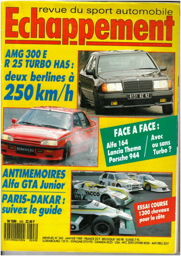 Echappement N°243 janvier 1989