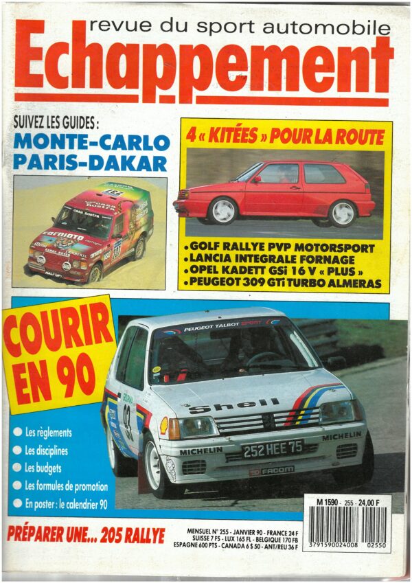Echappement N°255 Janvier 1990