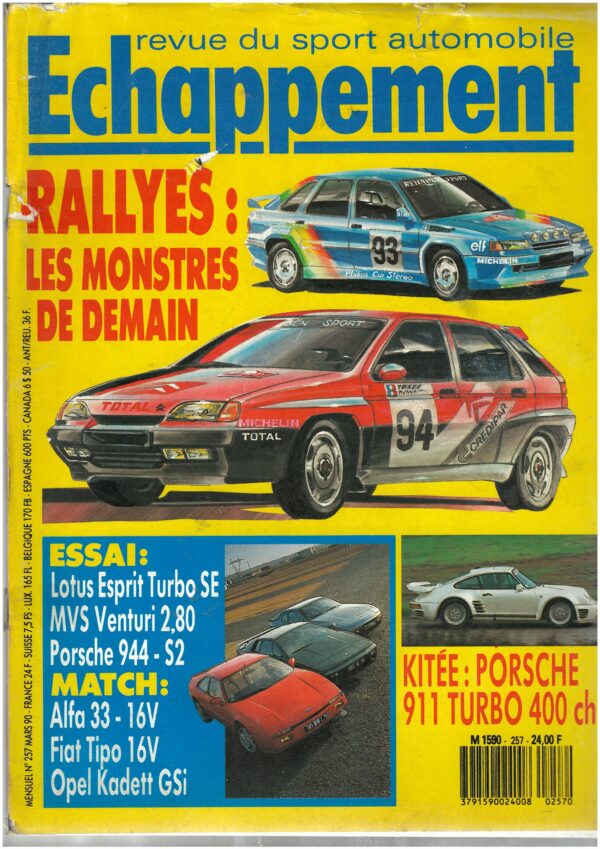 Echappement N°257 Mars 1990